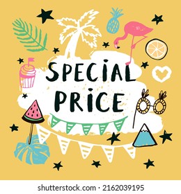 Specia Price postcard illustration print design - Powered by Shutterstock