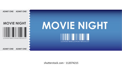 Special Blue Movie Ticket