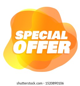 Special Offer Promotion Label Advertisement Stock Illustration ...