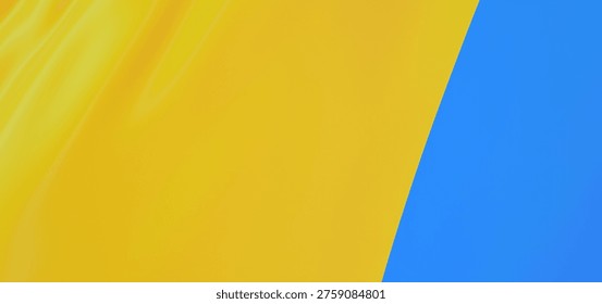 Spectacular Visualization: 3D Ukraine Flag Illustration for Creative Projects