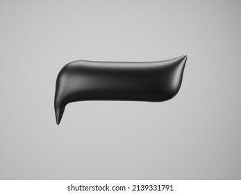 Speech balloon black on white