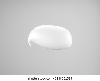 Speech balloon white on white