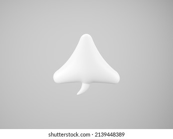 Speech balloon white on white