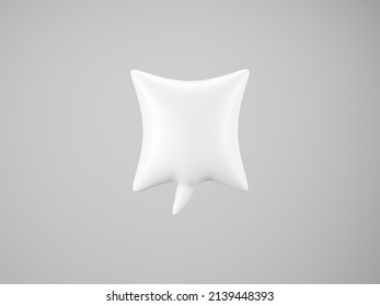 Speech balloon white on white
