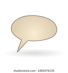 Speech bubble can be used as comic