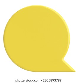 Speech bubble. Chat bubble. 3D illustration.