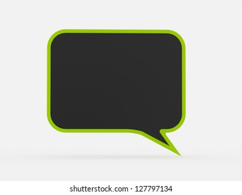 Speech bubble isolated on white background