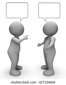 Speech Bubble Meaning Copy Space And Explain 3d Rendering