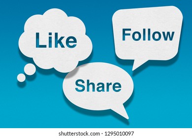 Speech bubble on blue background, Social Media