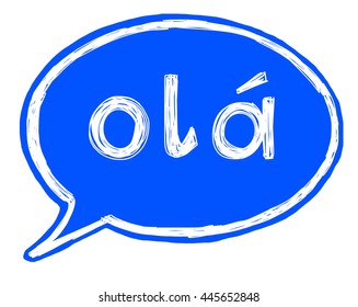 Speech Bubble Word Ola Stock Illustration 445652848 | Shutterstock