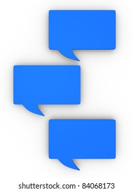 Speech bubbles - this is 3d render