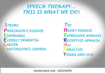 Speech Therapy/Speech Language Pathology