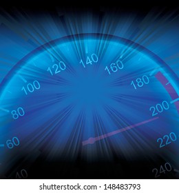 speed.  concept illustration.(vector version also available in my gallery)