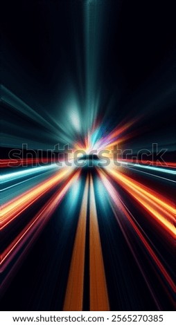 speed effect in motion dynamics. abstract illustration