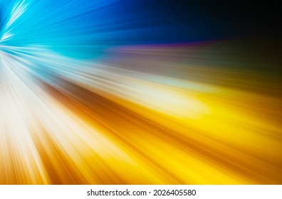 SPEED LIGHT BACKGROUND  COLORFUL MOTION RAYS PATTERN WITH LIGHT GRADIENT OF YELLOW AND BLUE  BRIGHT TEXTURE  ENERGY CONCEPT