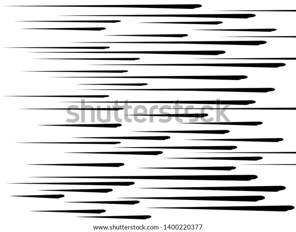 Speed Lines Blackfast Linescomic Lines Horizontal Stock Illustration ...