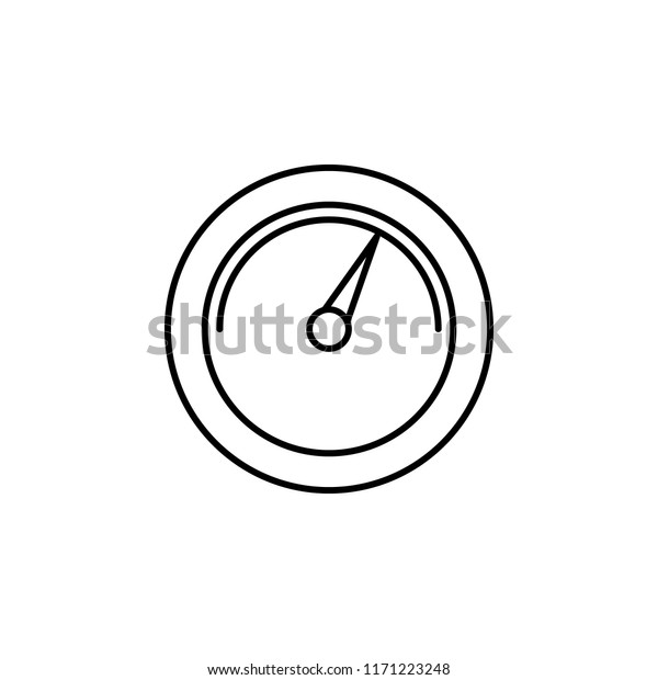 speed meter icon. Element of car workshop icon for\
mobile concept and web apps. Thin line speed meter icon can be used\
for web and mobile