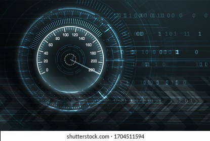Speed motion background with speedometer car. Abstract racing velocity background. Graphic concept for your design