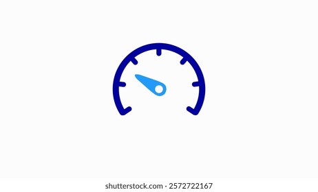 Speedometer icon, high performance racing increase and decrease concept. car dashboard concept.