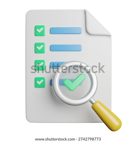 Spell Check Text 3D Rendeing Illsutration
