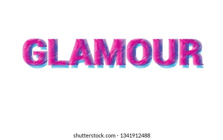 Spelling Word Glamour Stock Illustration 1341912488 | Shutterstock