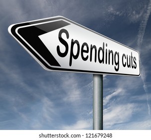 Spending Cut Lower Budgets And Public Spendings Cuts Economic Recession