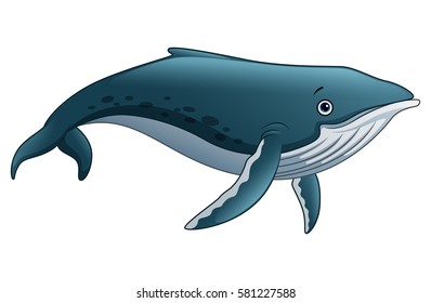 Cute Sperm Whale Cartoon Character Vector Stock Vector (Royalty Free ...