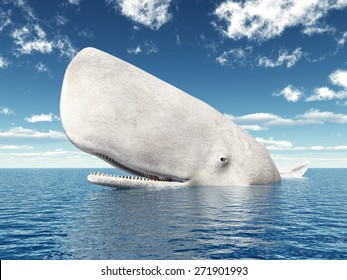 Sperm Whale Computer Generated 3D Illustration