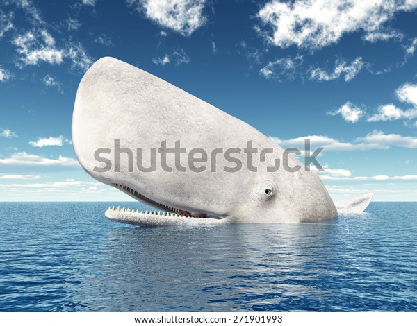 Sperm Whale\
Computer generated 3D\
illustration