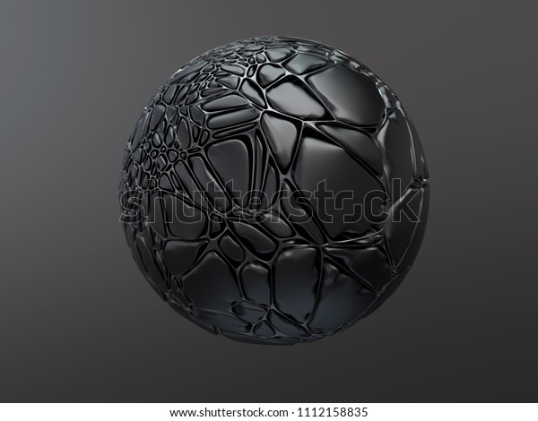 sphere divided into\
parts, 3d\
illustration
