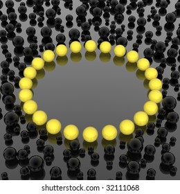 spheres background (yellow set)