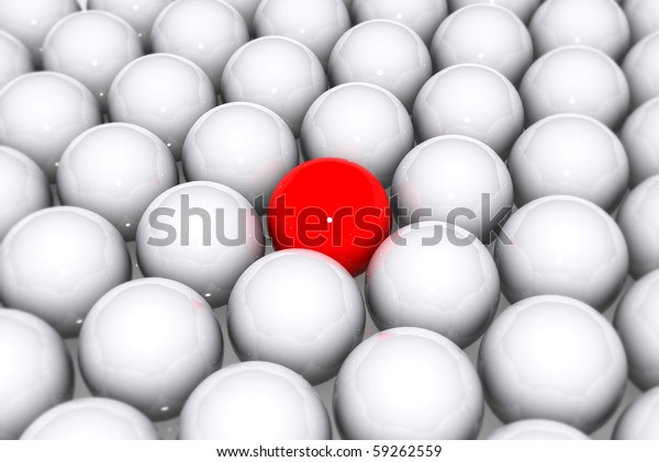 Spheres with
Red