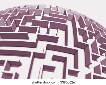 Spherical Labyrinth Stock Illustration 33950629 | Shutterstock