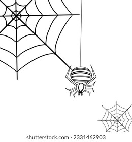 The spider lined drawing design 