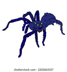 Spider Venom Scary Disgusting Danger Dirty Halloween Free Ghost Illustration,cartoon Background 