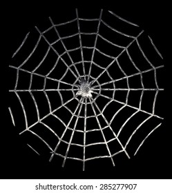 Spider Web. A Figure Looks Like The Unusual Spider Web. Handmade Digital Painting. (science Fiction). File Contains Clipping Path.