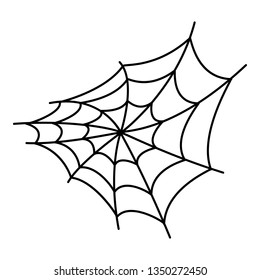 Spider Web Icon Outline Spider Web Stock Illustration 1350272450
