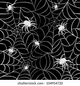 Spider Web Texture Seamless Background Print Stock Vector (Royalty Free ...