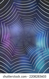 Spiders Web Inspired Optical Illusion Towards Far Distant Vanishing Point