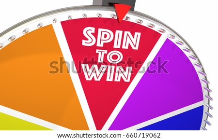 Spin to Win Game Show Wheel Play Jackpot 3d Illustration