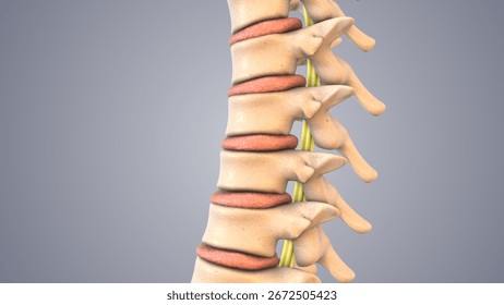 Spinal Decompression Therapy Explained in Medical Animation 3d illustration