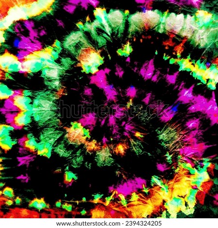 Spiral Background. Vivid Hippy Pattern. Multicolor Shirt Spiral. Hippies 1970s. Rainbow Tie Dyeing. Black Psychedelic Graphics. Swirl Tie Dye.