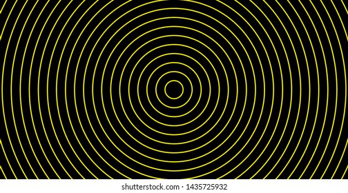 Spiral Cirlce Swirl Black Yellow Lines