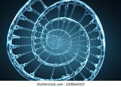 Spiral Dna Molecule. Binary Code Human Genome. Modified Molecular Structure, Modified Network Code. Concept Of Medicine, Research Experiment And Genetic Disease Studying