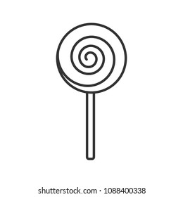 Spiral Lollipop Linear Icon Thin Line Stock Illustration 1088400338 ...
