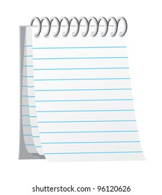 Spiral Memo Pad Stock Illustration 96120626 | Shutterstock