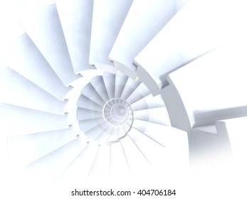 Spiral Stairs (3d Illustration)