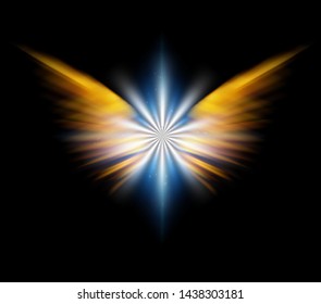 Spiritual Art Bright Star Like Angels Stock Illustration 1438303181