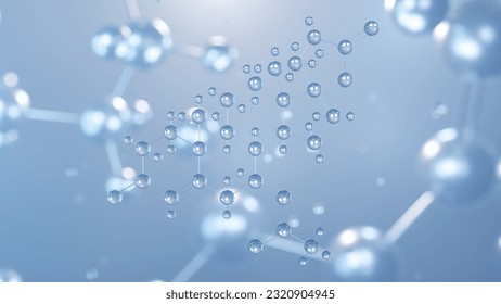 spironolactone molecular structure 3d, flat model, aldactone, structural chemical formula view from a microscope