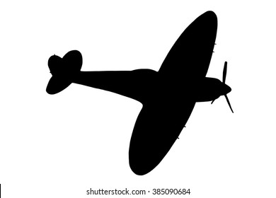 Spitfire Silhouette - Reverse Angle